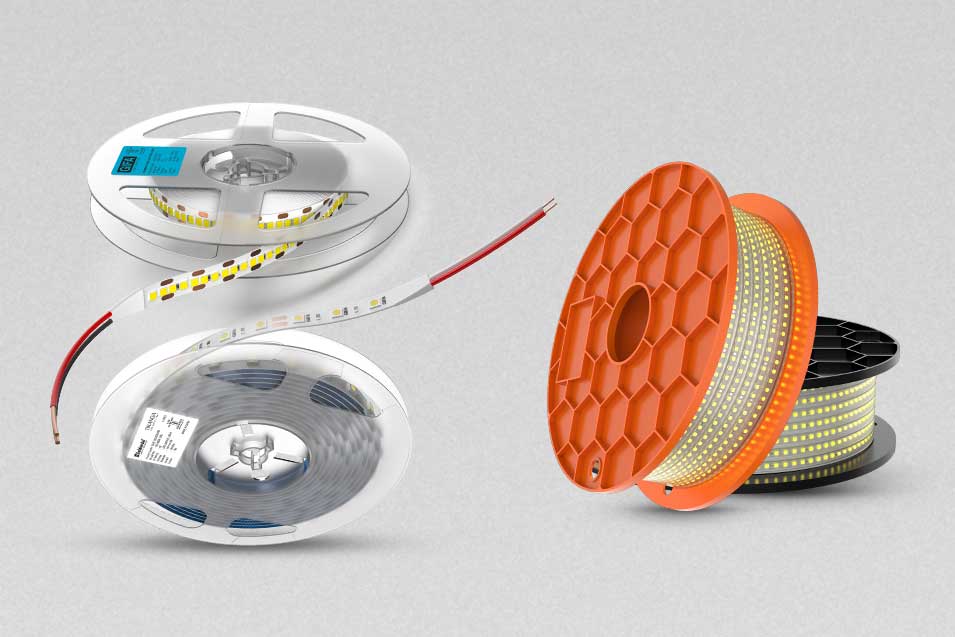 What is the difference between LED strip lights and rope lights?